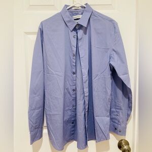 NWOT Calvin Klein size M Lavender Non-Iron Button Up Shirt
